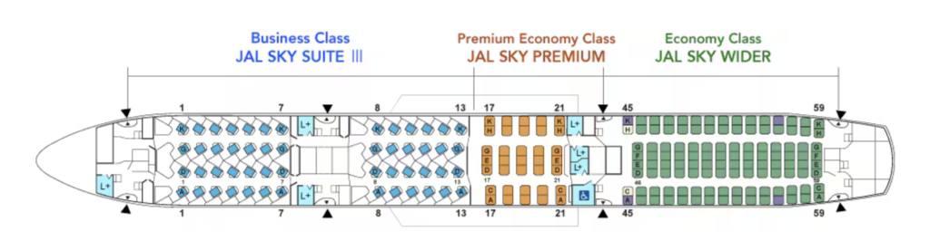 a diagram of a passenger seat